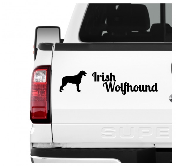 Irish Wolfhound Irischer Wolfshund Dog 3er Set AUTOAUFKLEBER Aufkleber Hunde Hundemotiv by SIVIWONDER