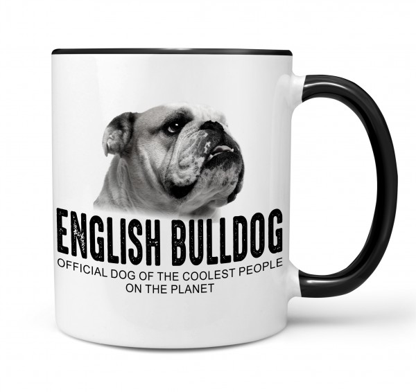 Englische Bulldogge Bully English Bulldog Dog cool Leute lustig Dog Tasse Kaffeetasse Kaffeebecher happy Design by Siviwonder