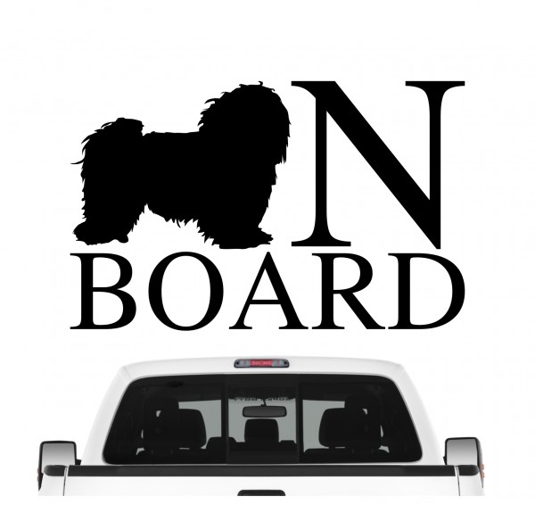 Havaneser Board Auto Aufkleber Hund Folie Wandtattoo Tattoo Sticker Havanese Kuba Bichon Havana Bichon Habanero