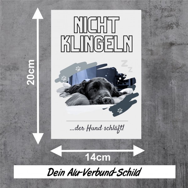 Cocker Spaniel Cockie Spanier English Hund nicht klingeln schlafen Schild Dog Hund Spruch Türschild Hundeschild Wall Art Gefährte