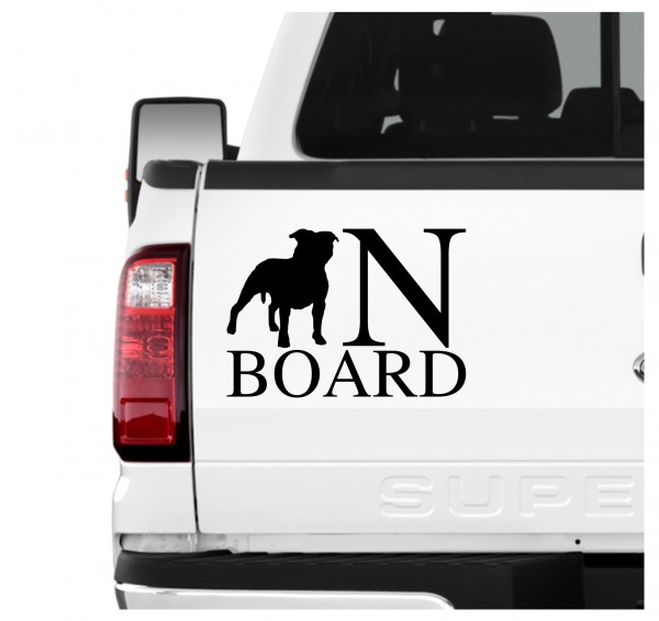 American Staffordshire Board Auto Aufkleber Hund Folie Wandtattoo Tattoo Sticker Terrier USA AmStaff Pit Bull Terrier