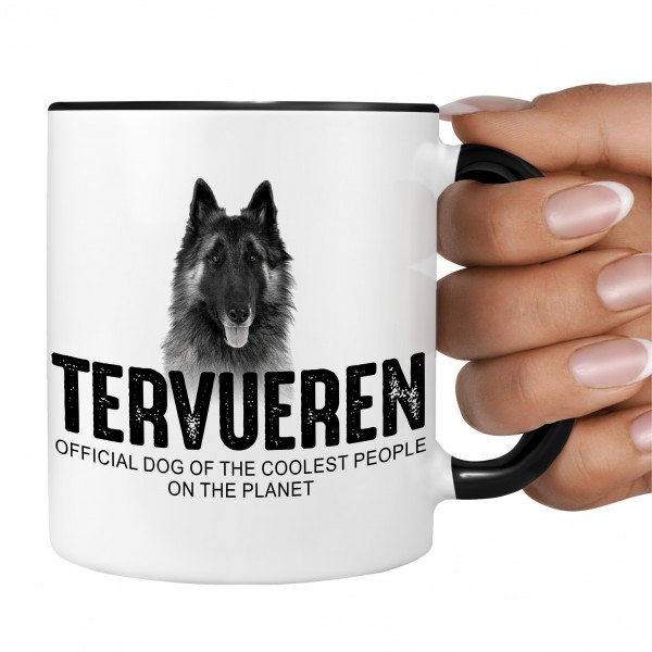 Tervueren Belgischer Schäferhund Belgian Tervueren Dog Tasse Kaffeetasse Kaffeebecher happy Design by Siviwonder