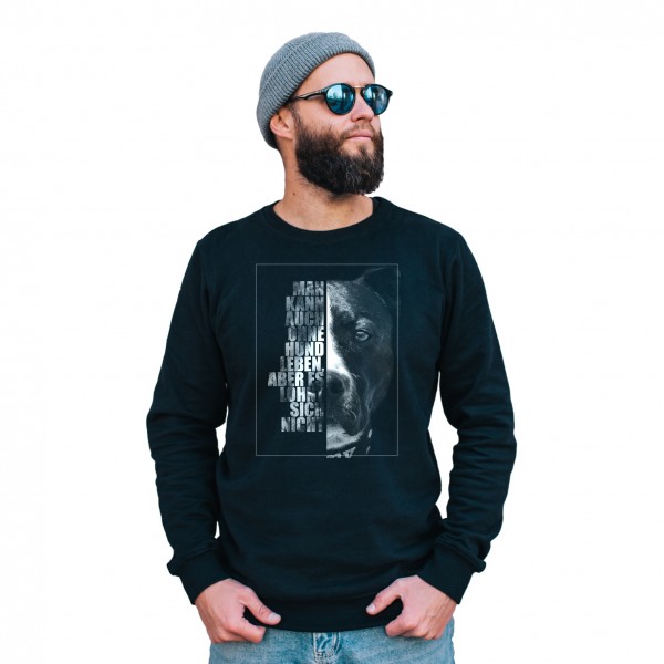 Staffordshire Bullterrier Sweatshirt Pullover Face Hundemotiv Staffi