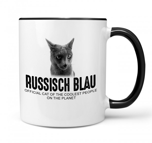 Russische Blau Russian Blue Official Cat cool Tasse Kaffee lustig Kaffeebecher Design