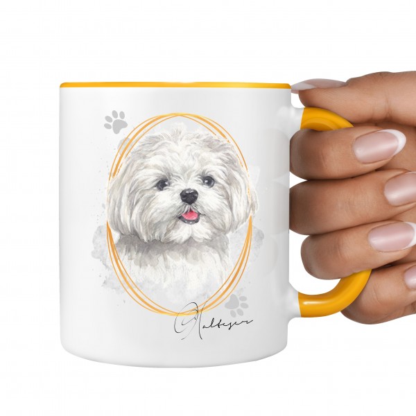 Malteser Tasse SIGNATURE DOGS Hund Motiv Hundemotiv Kaffee