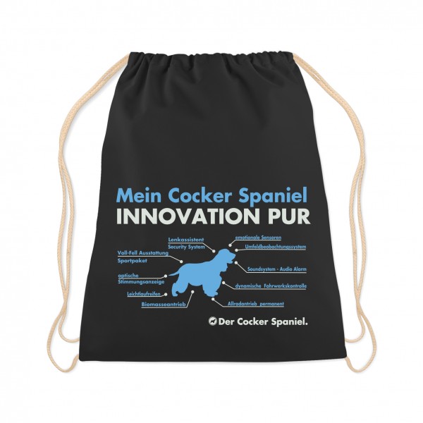Cocker Spaniel Turnbeutel Innovation Hundemotiv Spanier Cockie Dog Schwarz