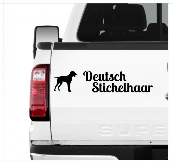 Deutsch Stichelhaar DS Vorstehhund Pointer Jagdhund Jäger Dog 3er Set AUTOAUFKLEBER Aufkleber Hunde Hundemotiv by SIVIWONDER
