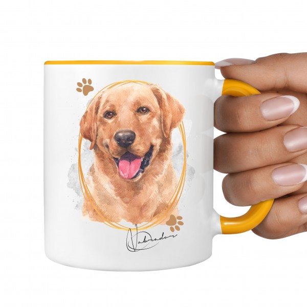 Labrador Labby creme TASSE SIGNATURE DOGS Hund Motiv Hundemotiv Kaffee