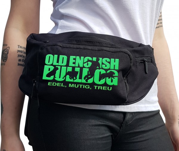 OEB Old English Bulldog Hundesport Hundemotiv Gürteltasche Hund Stickerei