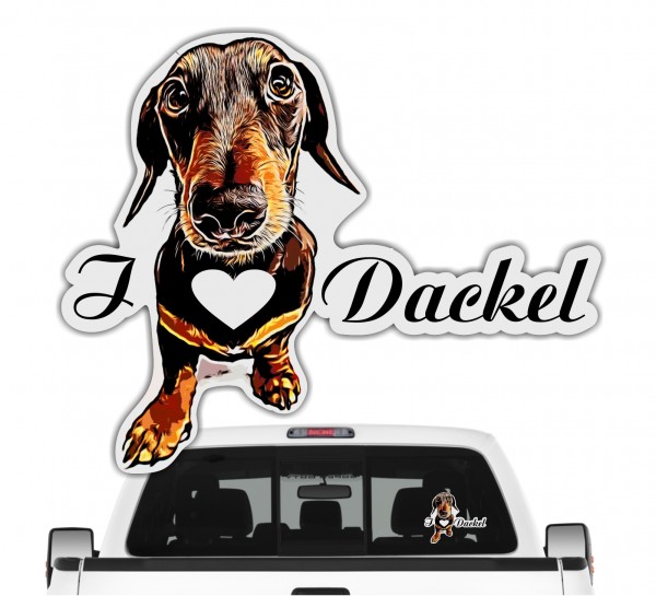 Dackel_I_Love_Aufkleber