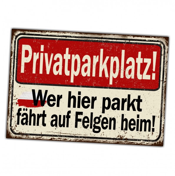 Privatparkplatz parken verboten. Privatparkplatz Privatgrundstück Hinweisschild Parkplatz freihalten - Parkverbot Privatgrundstück Schild happy Design by Siviwonder