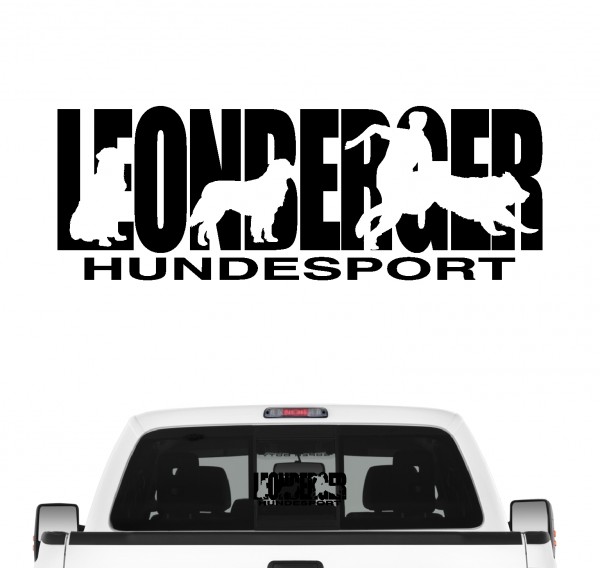 Leonberger Hundesport Auto Aufkleber Hund Folie Leo Gentle Lion