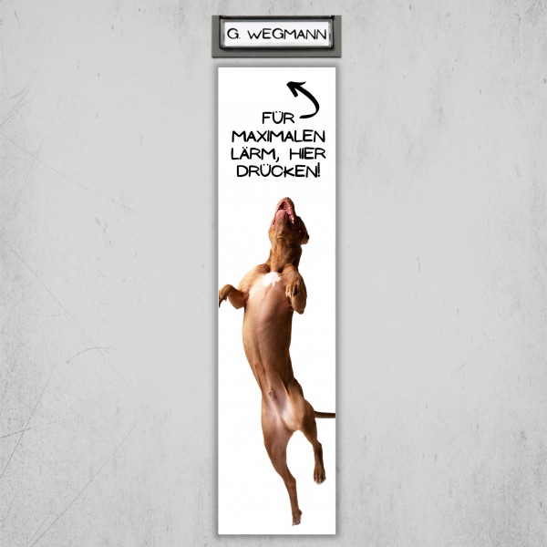 American Staffordshire Terrier USA Pit Bull Terrier Dog Türschild Warnschild Hundeschild Schildr happy Design by Siviwonder