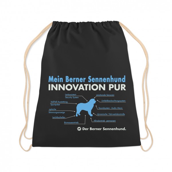 Berner Sennenhund Turnbeutel Innovation Hundemotiv Bernese Mountain Dog Schwarz