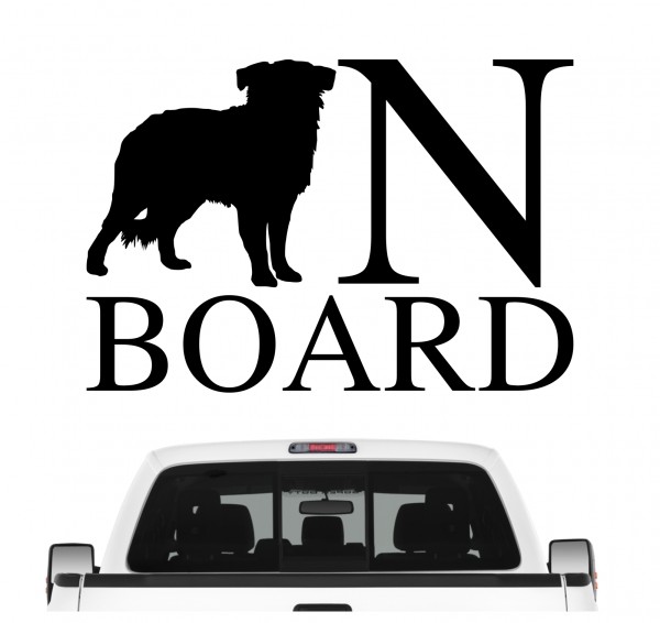 Australian Shepherd Board Auto Aufkleber Hund Folie Wandtattoo Tattoo Sticker Aussie Australischer Schäferhund Blue Merle