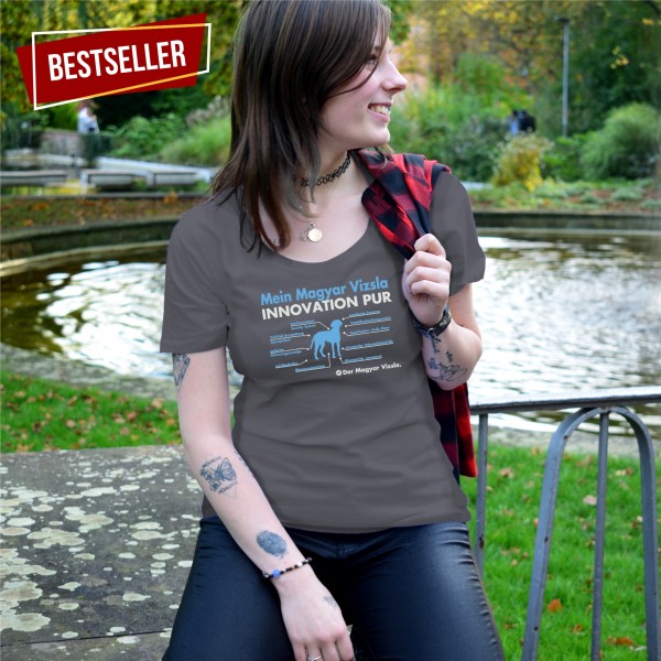 Magyar Vizsla Damen T-Shirt Innovation Hundemotiv Hungarian Pointer