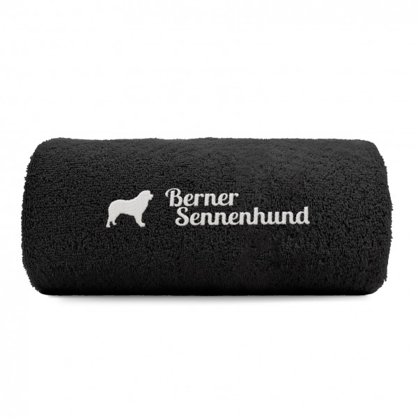 Berner Sennenhund Handtuch Pfoten Hundemotiv Stickerei Deluxe