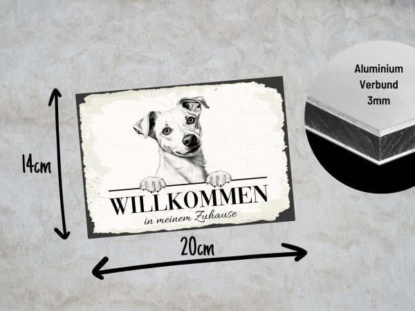 Hundeschild Willkommen Zuhause Jack Russell Terrier Schild