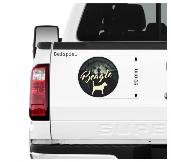 Jäger Jagd Jagdhund Aufkleber Digitaldruck Motiv Hundeaufkleber