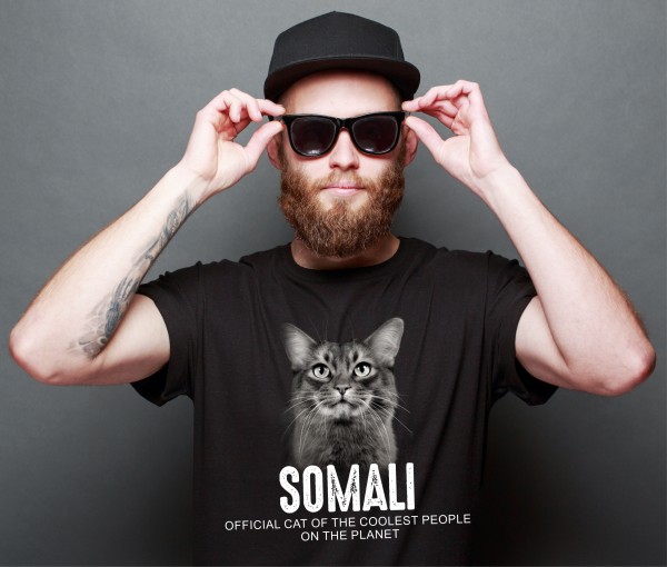 Somali Katze Official Cool Katze Cat Unisex Shirt Katzenmotiv T-Shirt