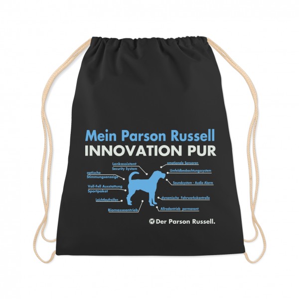 Parson Russell Terrier Turnbeutel Innovation Hundemotiv Jack Russel Schwarz