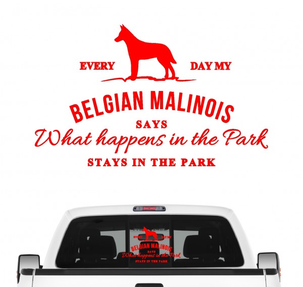 Malinois Vintage Hundeaufkleber Hundemotiv Auto Folie Belgian Mali Schäferhund