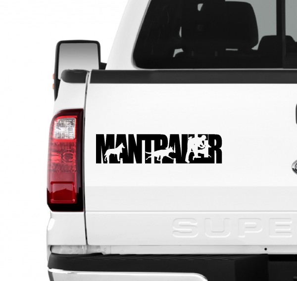 Mantrailer Team Hundesport Auto Aufkleber Hund Folie Rettungshund Suchhund