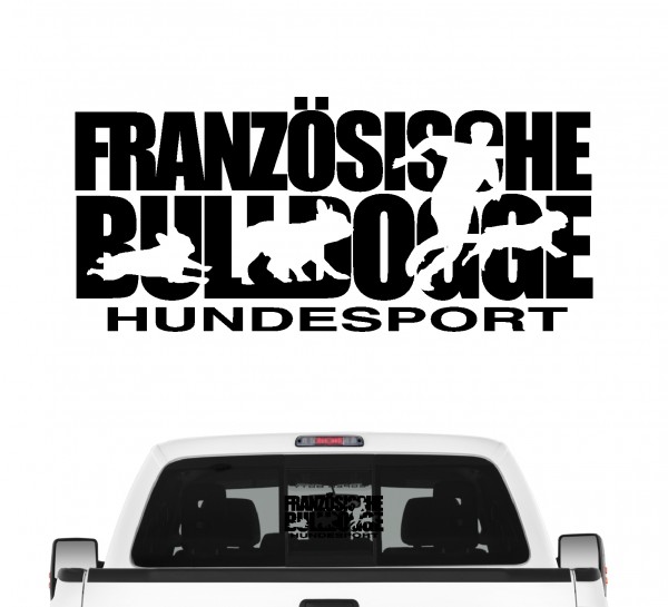 Französische Bulldogge Hundesport Autoaufkleber Hund Folie Aufkleber Frenchie