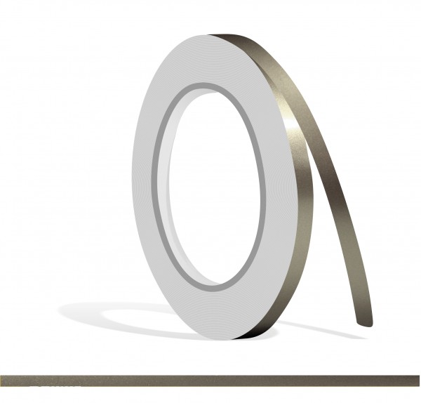 Zierstreifen nickel metallic Glanz in in 10 m Länge für Auto Boot Klebeband Dekorstreifen Tuningstreifen Autofolie Siviwonder