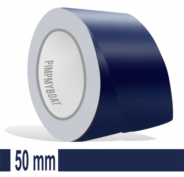 Zierstreifen stahlblau 50mm dunkelblau blau marine Matt in in 10 m Länge für Auto Boot Klebeband Dekorstreifen Tuningstreifen Autofolie Siviwonder