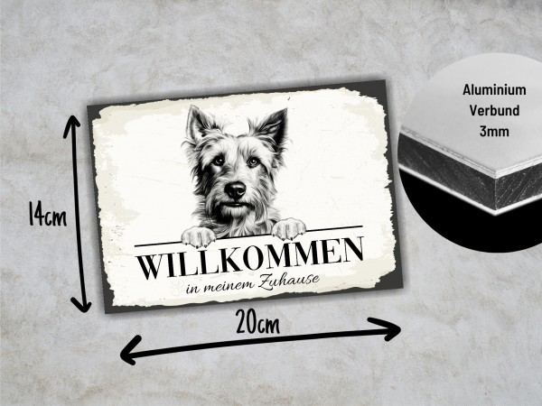 Hundeschild Willkommen Zuhause Australian Terrier