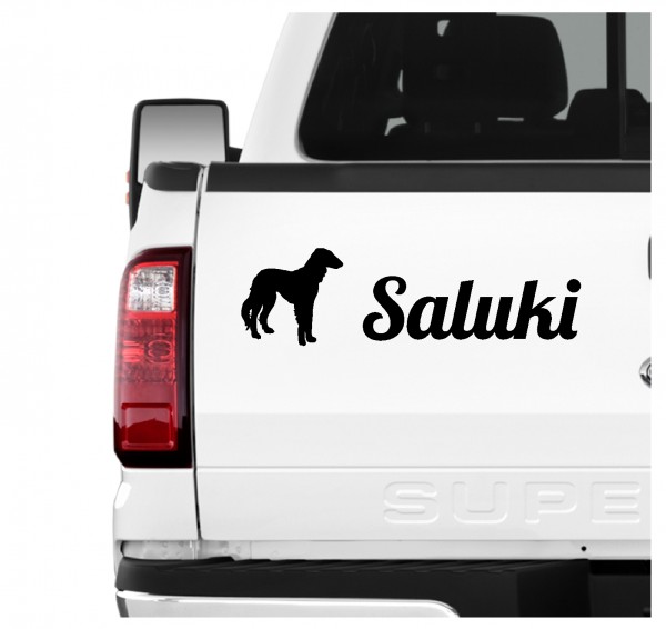 Saluki Tazi Windhund 3er Set AUTOAUFKLEBER Aufkleber Hunde Hundemotiv by SIVIWONDER