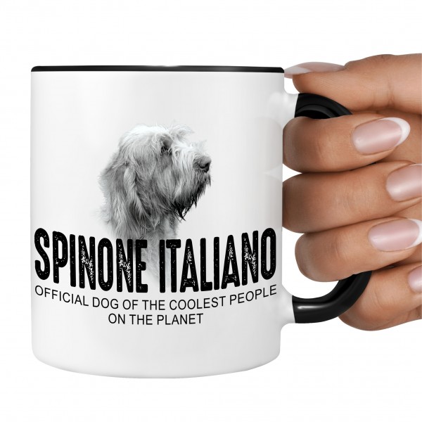Spinone Italiano Vorstehhund Italian Griffon Dog Tasse Kaffeetasse Kaffeebecher happy Design by Siviwonder