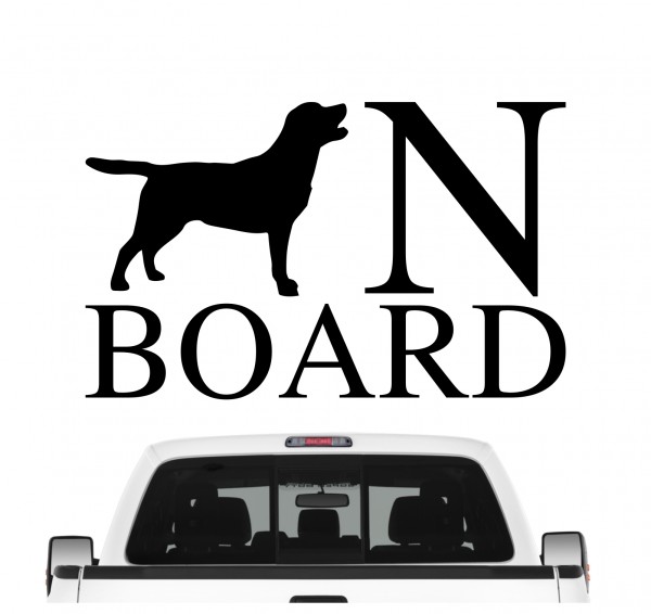Labrador Board Auto Aufkleber Hund Folie Wandtattoo Tattoo Sticker Labby Retriever Lab Labbie