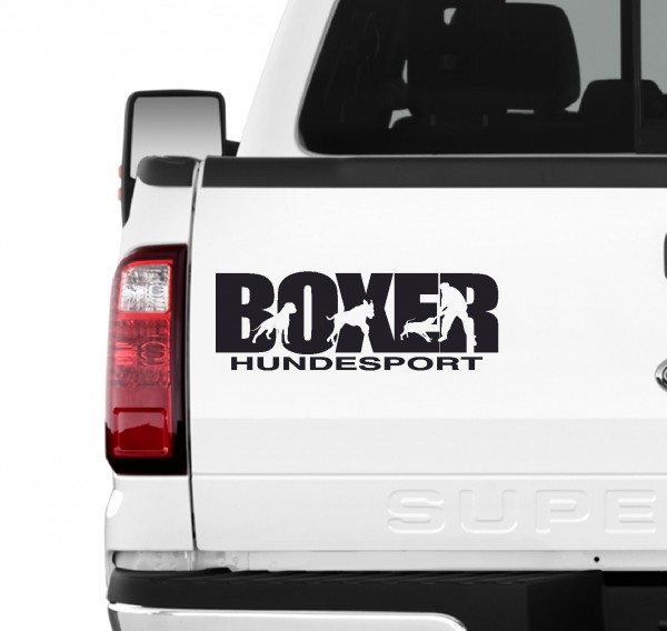 Boxer Hundesport Autoaufkleber Hund Folie Aufkleber deutscher german