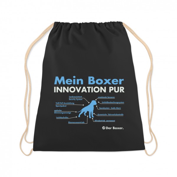 Boxer Turnbeutel Innovation deutscher german Dog Schwarz