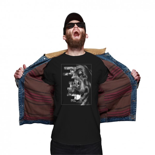 Rottweiler Unisex T-Shirt Face Hundemotiv Rotty Rottie Rott