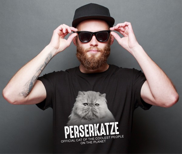Perserkatze Perser Pekenase Official Cool Katze Cat Unisex Shirt Katzenmotiv T-Shirt