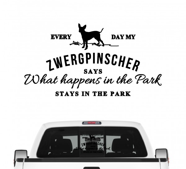 Zwergpinscher Vintage Hundeaufkleber Hundemotiv Auto Folie Minpin Dobi