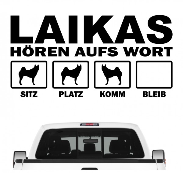 Laika Russland Spitze Sputnik Laiki Hört aufs Wort Hunde Aufkleber Sticker Autoaufkleber Wandtattoo Tattoo