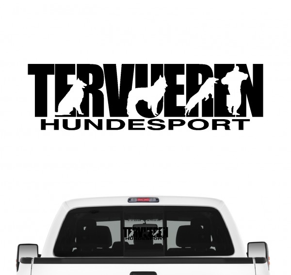 Tervueren Hundesport Auto Aufkleber Hund Folie Belgischer Schäferhund Belgian