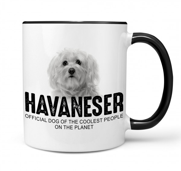 Havaneser Havanese Kuba Bichon Havana Bichon Habanero Dog Tasse Kaffeetasse Kaffeebecher happy Design by Siviwonder