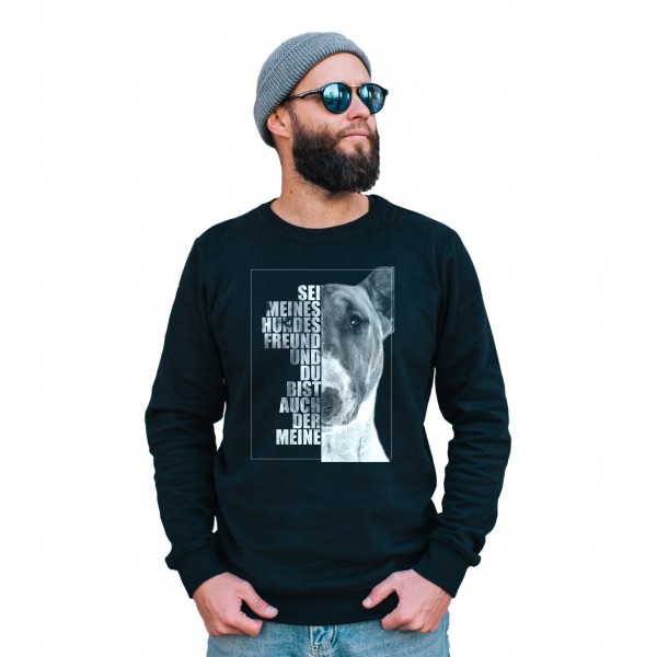 Bullterrier Sweatshirt Pullover Face Hundemotiv Bully Bull Terrier Gladiator