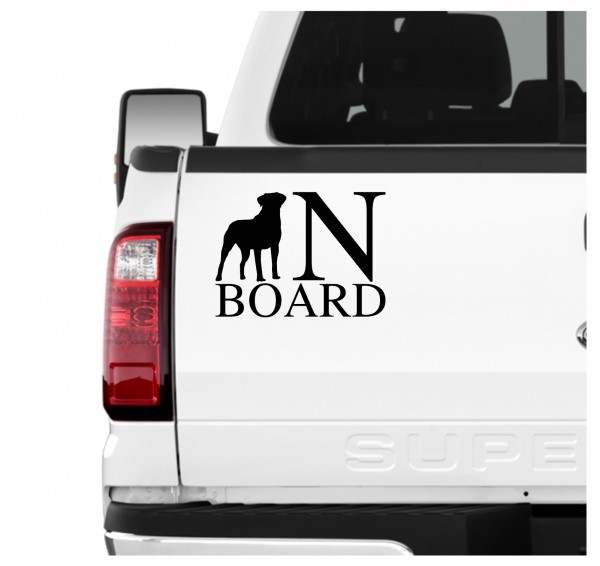 Rottweiler Board Auto Aufkleber Hund Folie Wandtattoo Tattoo Sticker Rottie Rotty Rott