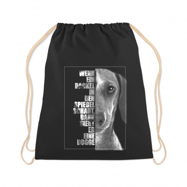 Dackel Turnbeutel Face Hundemotiv Teckel Dachshund Wiener Dog
