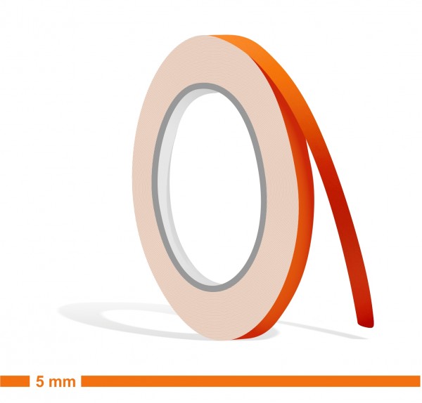Zierstreifen orange matt in in 10 m Länge für Auto Boot Klebeband Dekorstreifen Tuningstreifen Autofolie Siviwonder