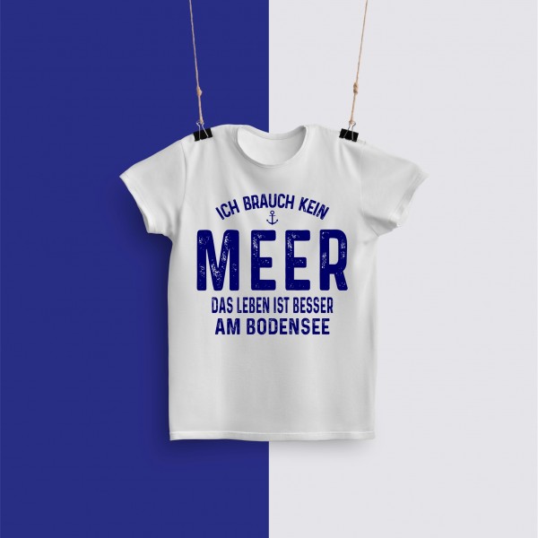 Bodensee Sportboot Boot Shirt Meer Unisex T-Shirt Motorboot Kapitän Wasser Bootsfahrer