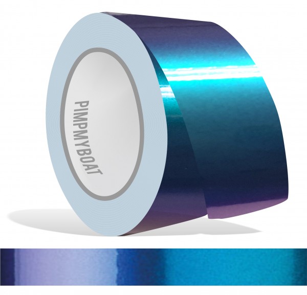 Zierstreifen Shift Effect Marine blau violett Flip Flop in in 10 m Länge für Auto Boot Klebeband Dekorstreifen Tuningstreifen Autofolie Siviwonder