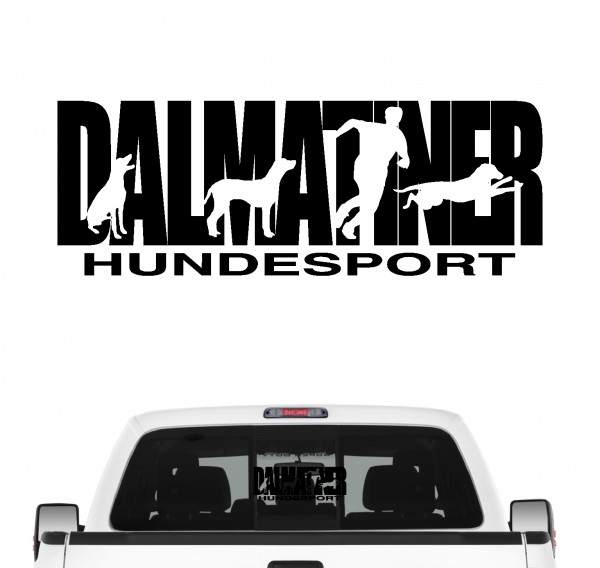 Dalmatiner Hundesport Autoaufkleber Hund Folie Aufkleber Dalmatian Dog