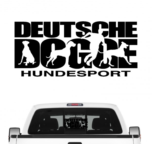 Dogge Hundesport Autoaufkleber Hund Folie Aufkleber Deutsche Great Dane